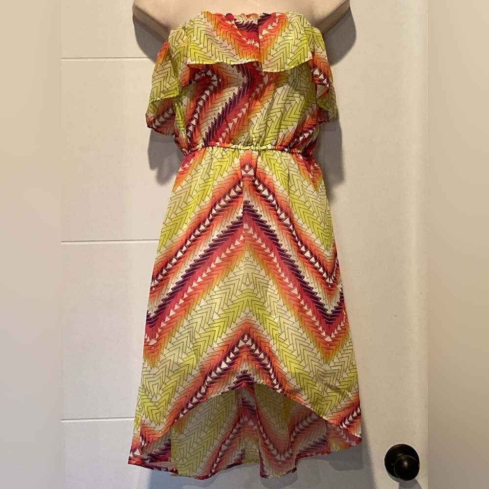 Charlotte Russe strapless hi low dress